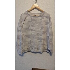 Secret Treasures‎ Camouflage Sweatshirt Pullover Women's Size L 12 14 Gray